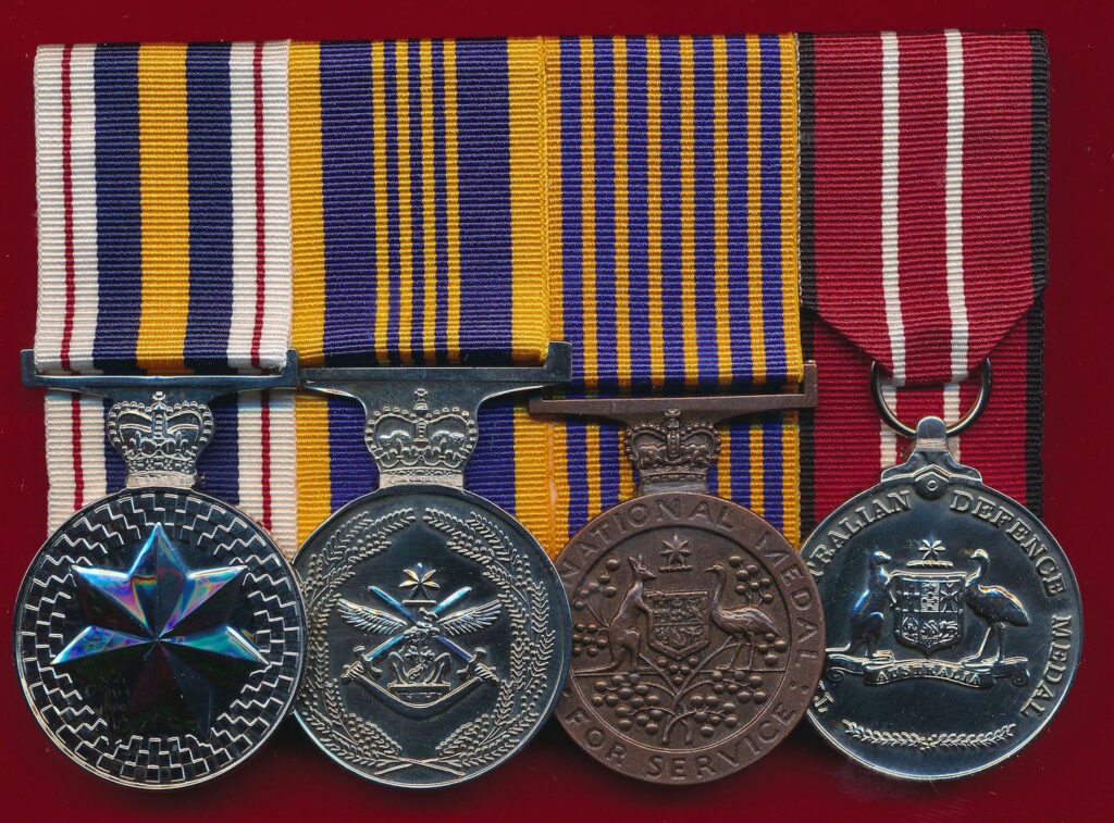 Mounted medal group