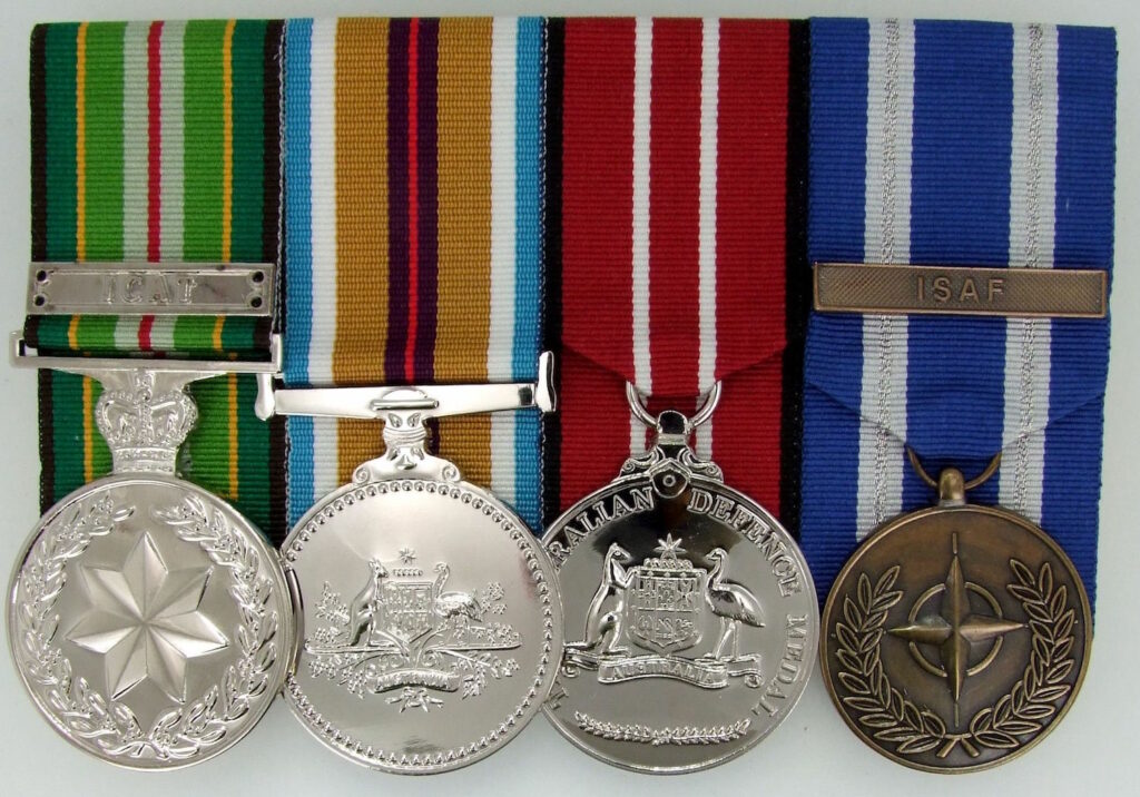 Mounted medal group