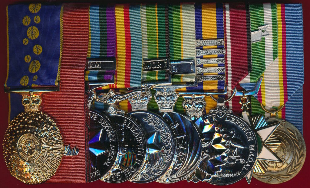 Mounted medal group